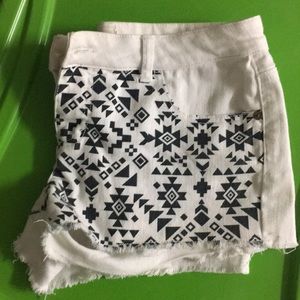 Tribal print shorts